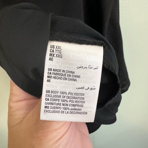 INC International Concepts Sleepwear XXL Floral Embroided Tank Romantic Black - Picture 6 of 6